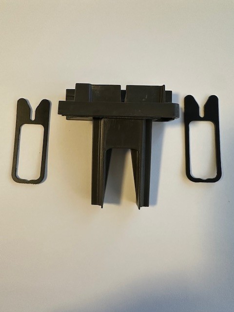 Pella Rolscreen Control Bar End Caps with spacers Both Top and Bottom