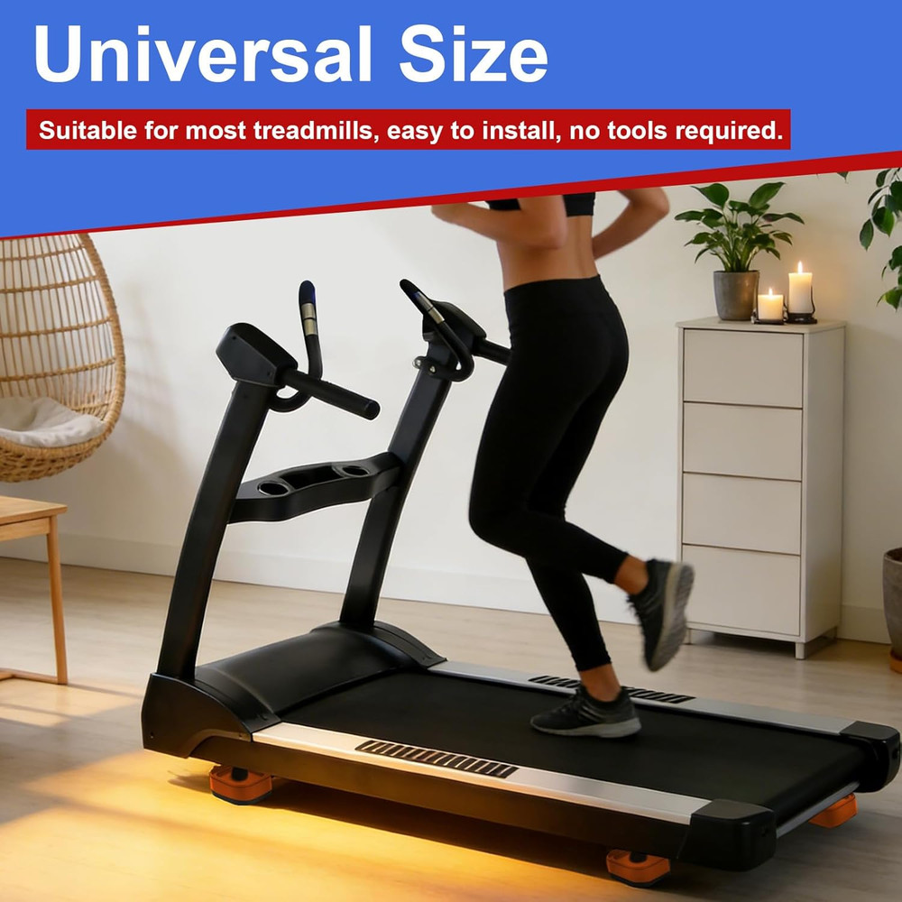 4Pcs Treadmill Incline Riser Blocks, Walking Stackable Height Adjustable Incline