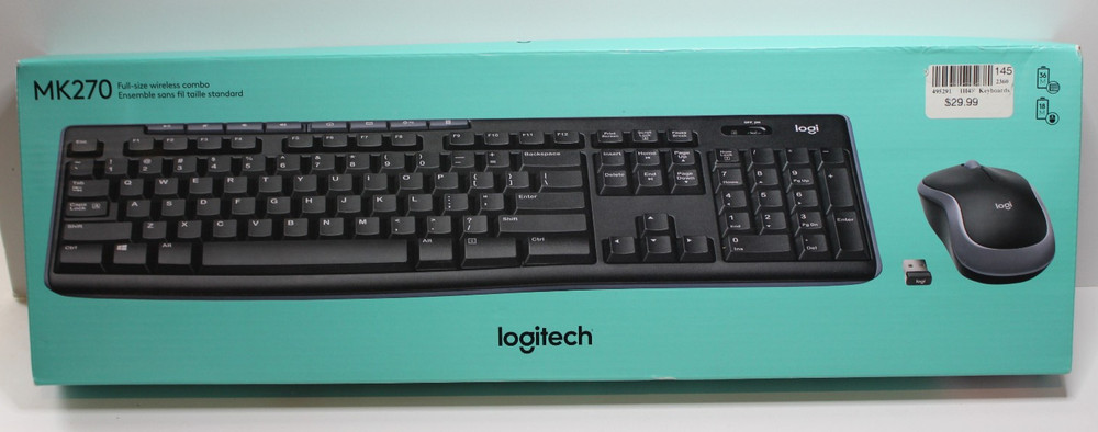 Logitech MK270 Wireless Keyboard and Mouse Combo Sealed Box