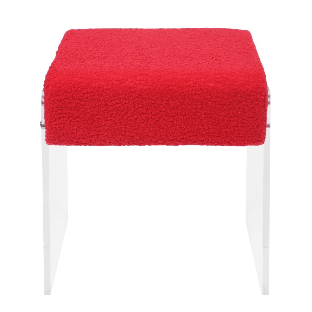 Makeup Stool Modern Minimalist Multi-functional Vanity Acrylic Chair w/ Cushion
