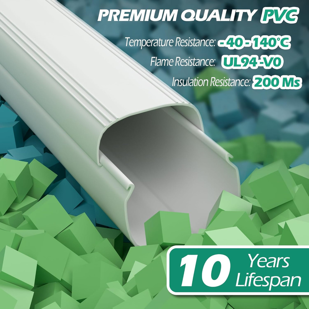 Mini Split Line Cover: 4'' 7.5 Ft Line Hide for Mini Split Air Conditioner Centr