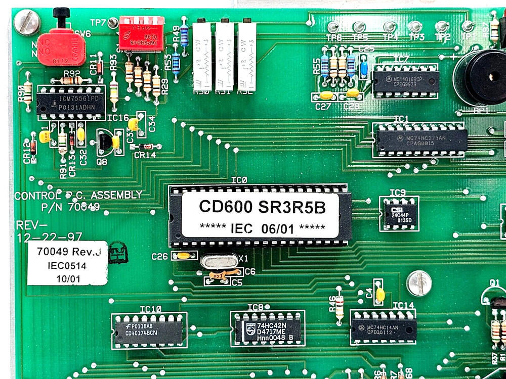 70049 CONTROL PC ASSEMBLY 70049 REV. J
