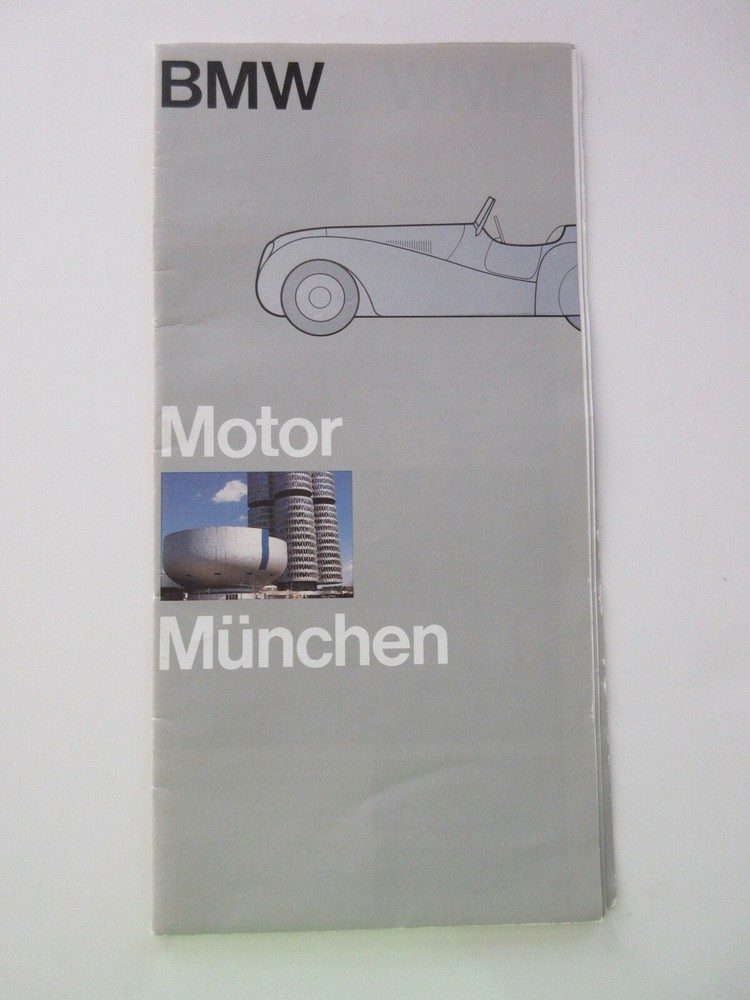 1985 BMW MUSEUM BROCHURE MUNICH GERMANY