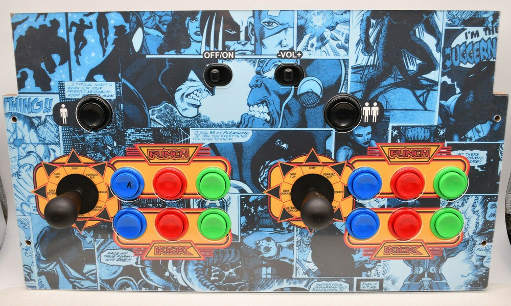 ARCADE1UP MARVEL SUPER HEROES CONTROL PANEL JOYSTICK  With Protector!
