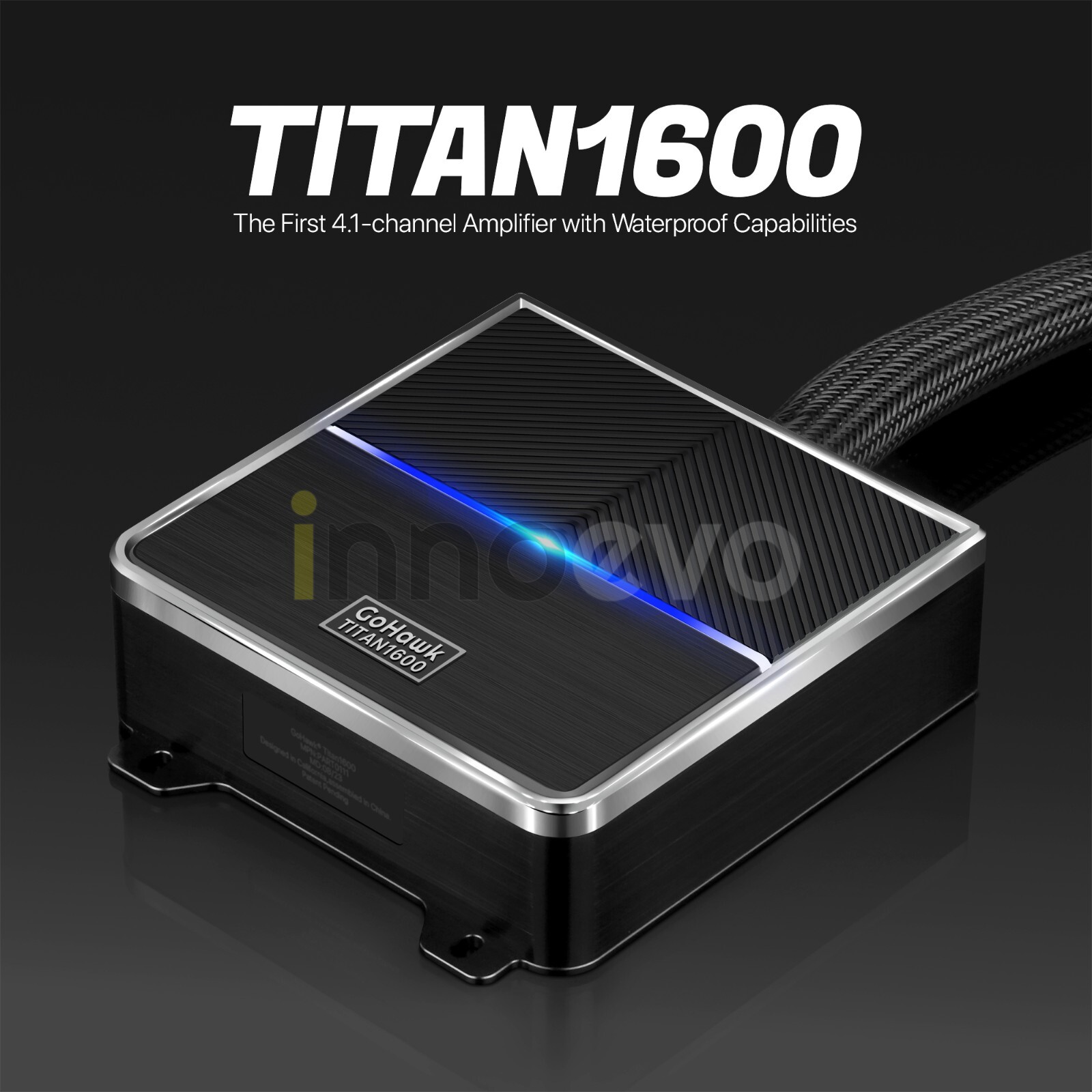 Waterproof Amplifier Motorcycle UTV Bluetooth 4.1 Ch Audio Stereo Radio System