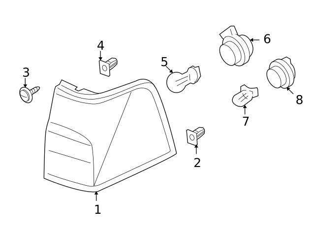 Tail Lamp Assembly Nut 1 NUT