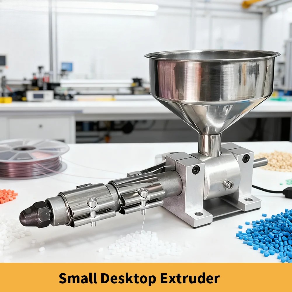 Small Desktop Single Screw Plastic Extruder Machine  3D Printing Line