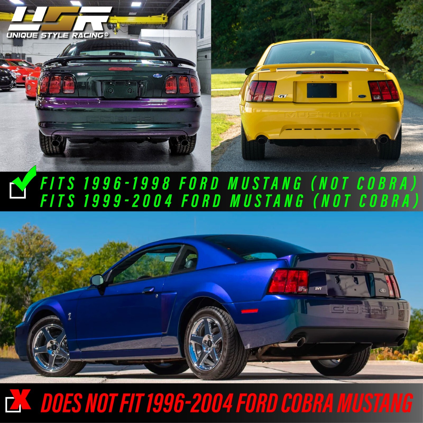 Plug&Play 8 LED Bulbs + Tail Light Harness + SEQUENTIAL SIGNAL For 96-04 Mustang