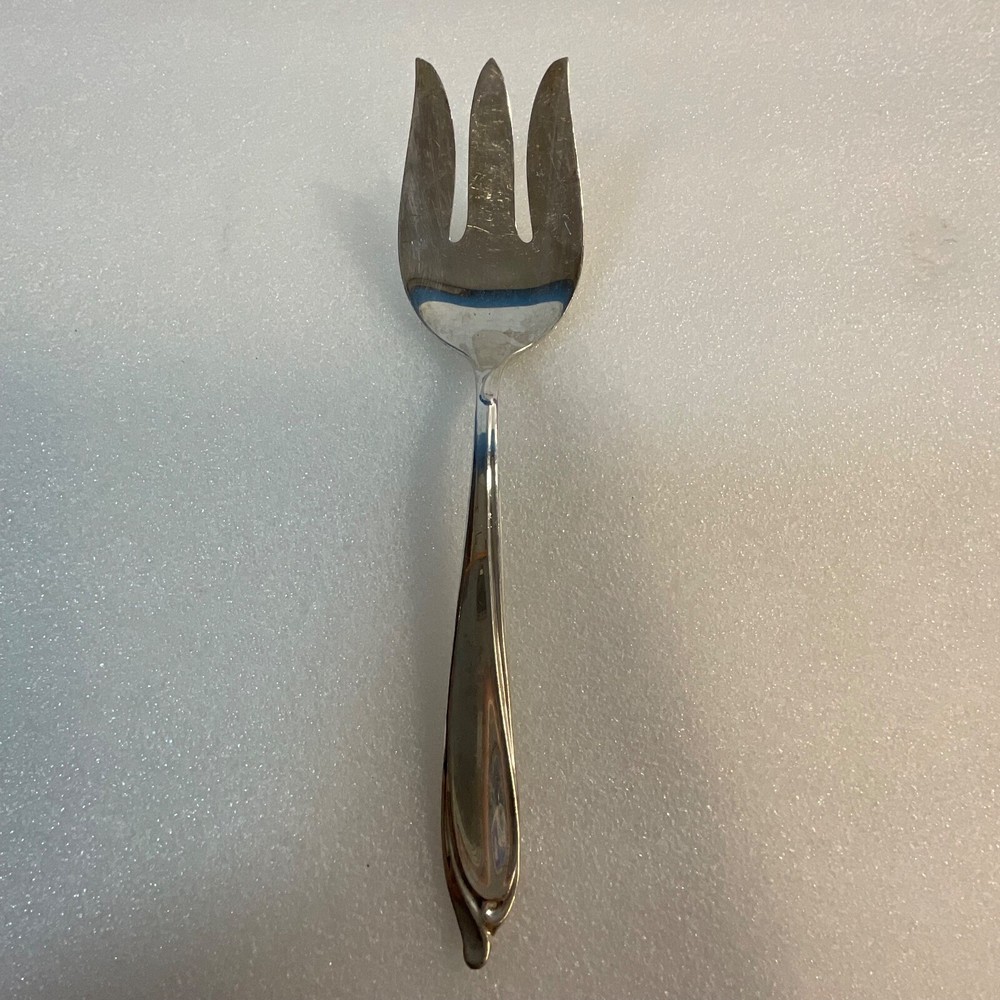 International Deep Silver Silverplate Serving Fork 8.75” KitchenGnu