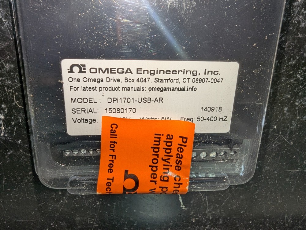 Omega DPi1701-USB-AR Graphic Display Panel Meter Data Logger Temp Process NIB