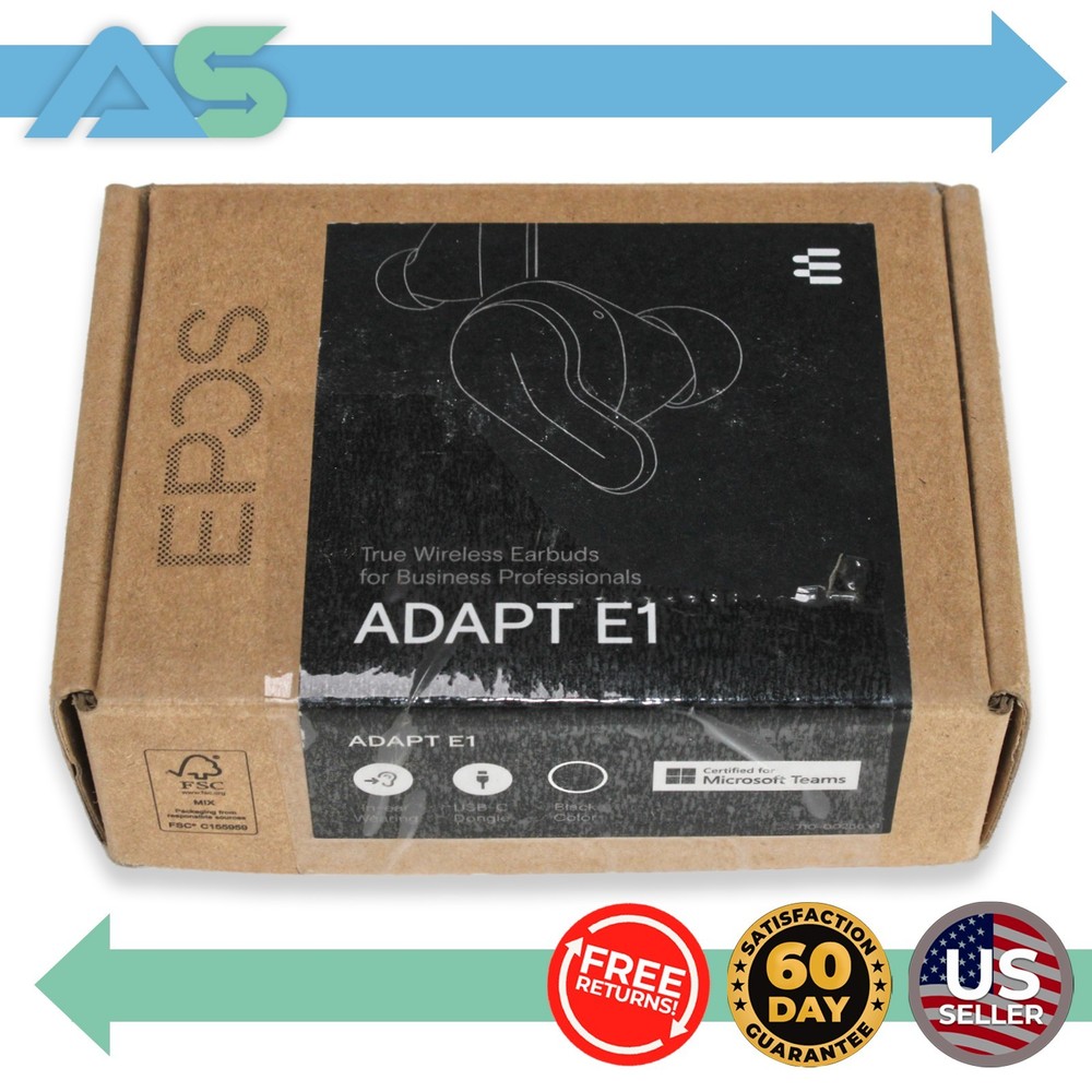 EPOS ADAPT E1 Earbuds Wireless Bluetooth Certified for Microsoft Teams | 1001262