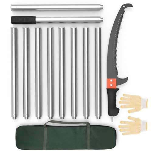 LETYANGER Pole Saws for Tree Trimming, 15ft Extendable Long Tree Trimmers Long