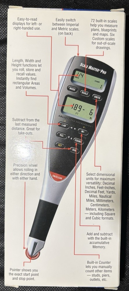 Calculated Industries Scale Master Pro 6025 Digital Plan Measure New