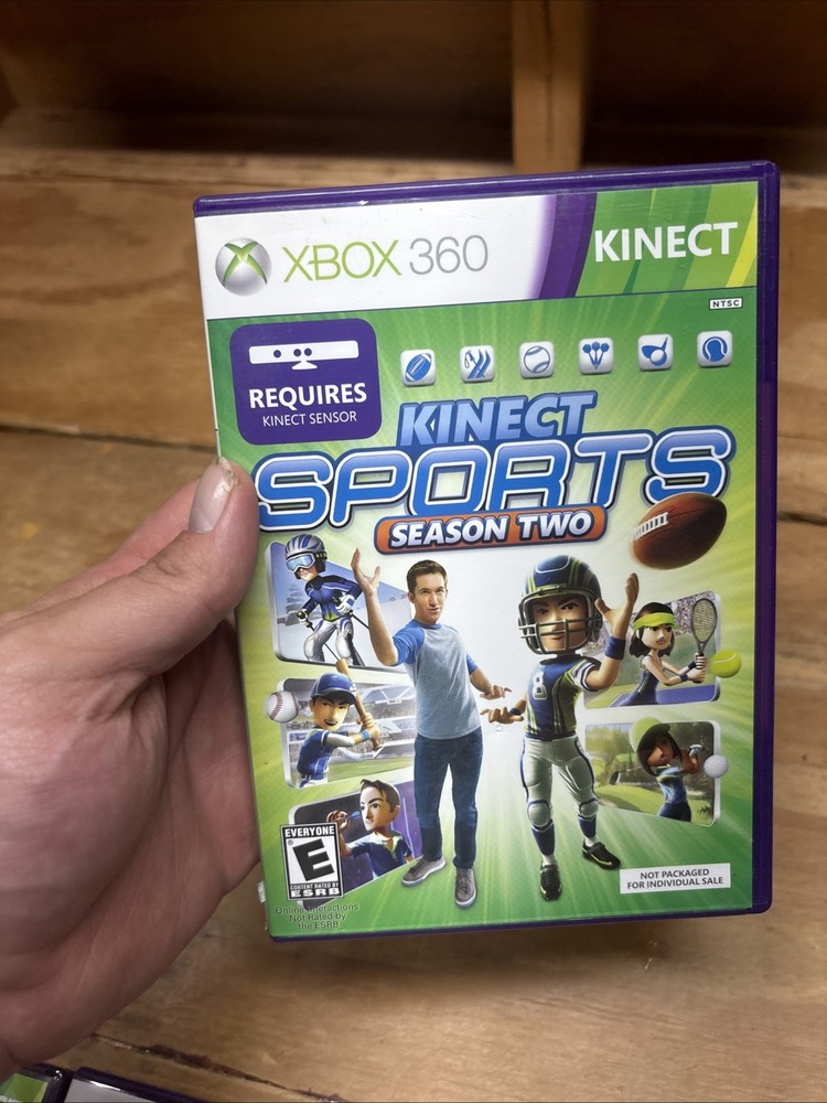 Microsoft 1414 Xbox 360 Kinect Sensor Bar & 10 Games - TESTED NICE DISCS!