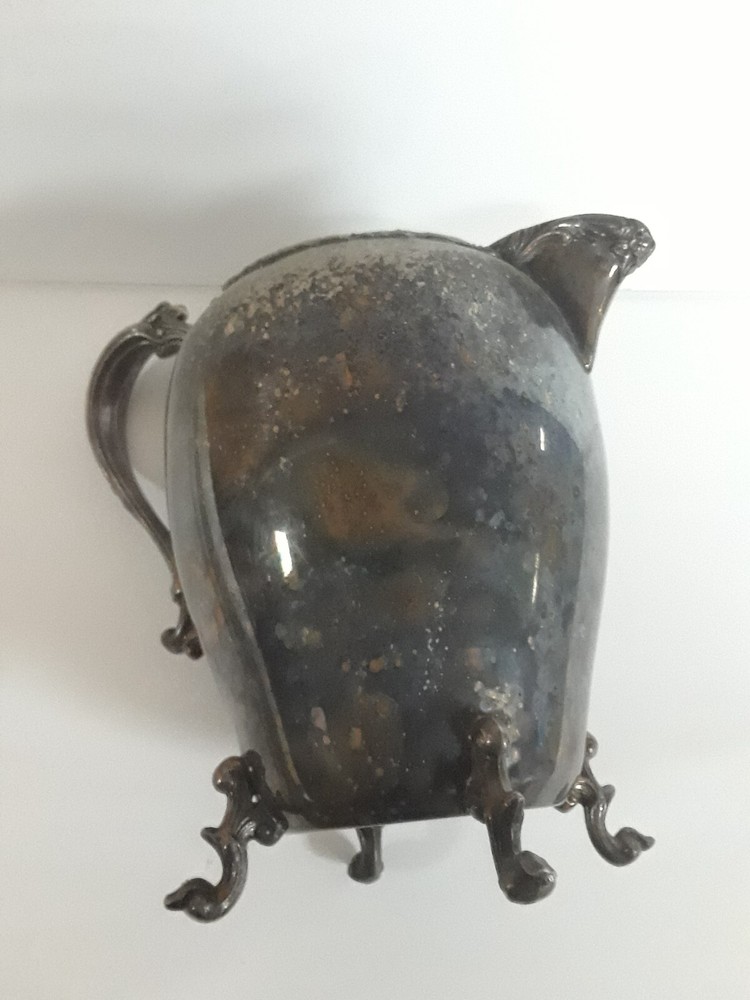 Antique Silver on Copper Creamer Jug