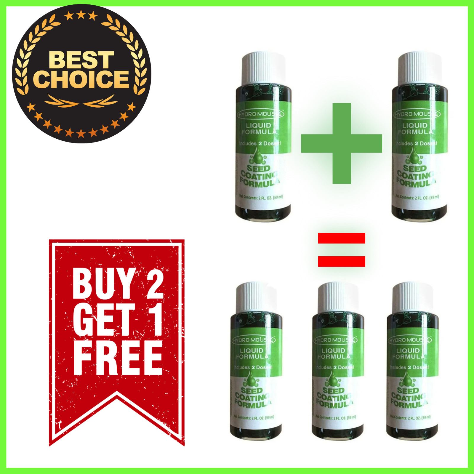 Hydro Mousse Liquid Lawn HouseHold Seeding System Spray Seed Care Grass To Shoot