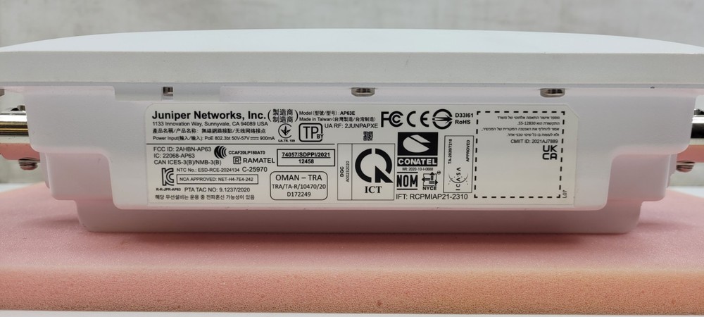 JUNIPER MIST AP63E-US WIRELESS ACCESS POINT AP63E ( NO ACCESSORIES )