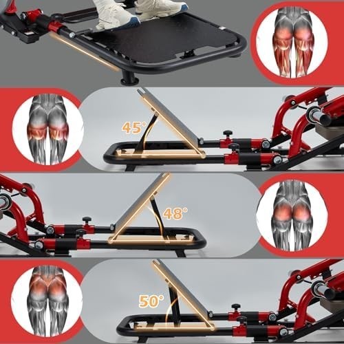 Hip Thrust Machine, 800LBS Capacity Glute Bridge Trainer Gym Sprout Machine