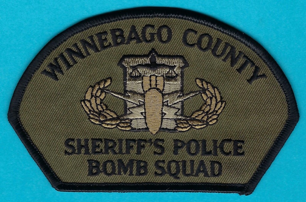 WINNEBAGO COUNTY ILLINOIS SHERIFF'S BOMB SQUAD SHOULDER PATCH