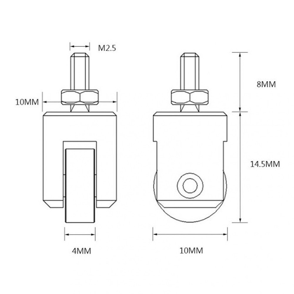 Dial Indicator Point Roller Measuring Head Contacting Tip Part 22.5mm