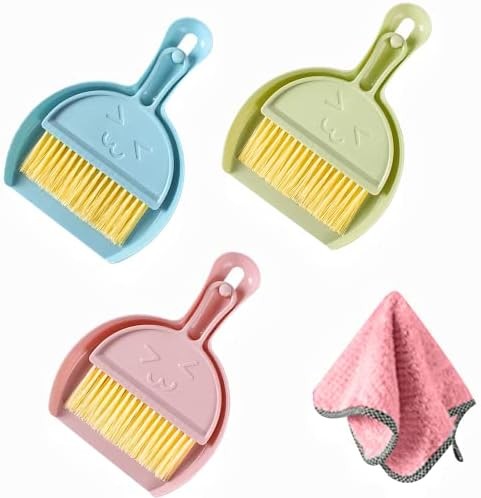 Mini Dustpan & Broom 3-Pack