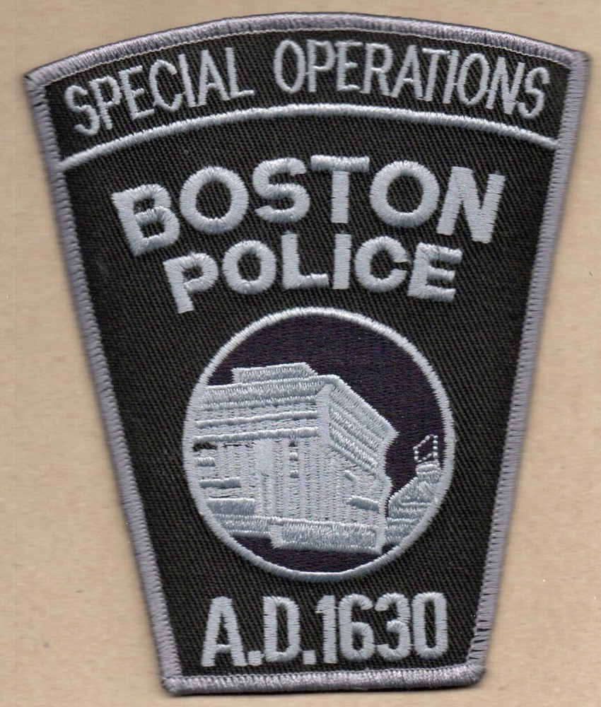 Boston PD (MA) Special Operations Police Patch - Subduded