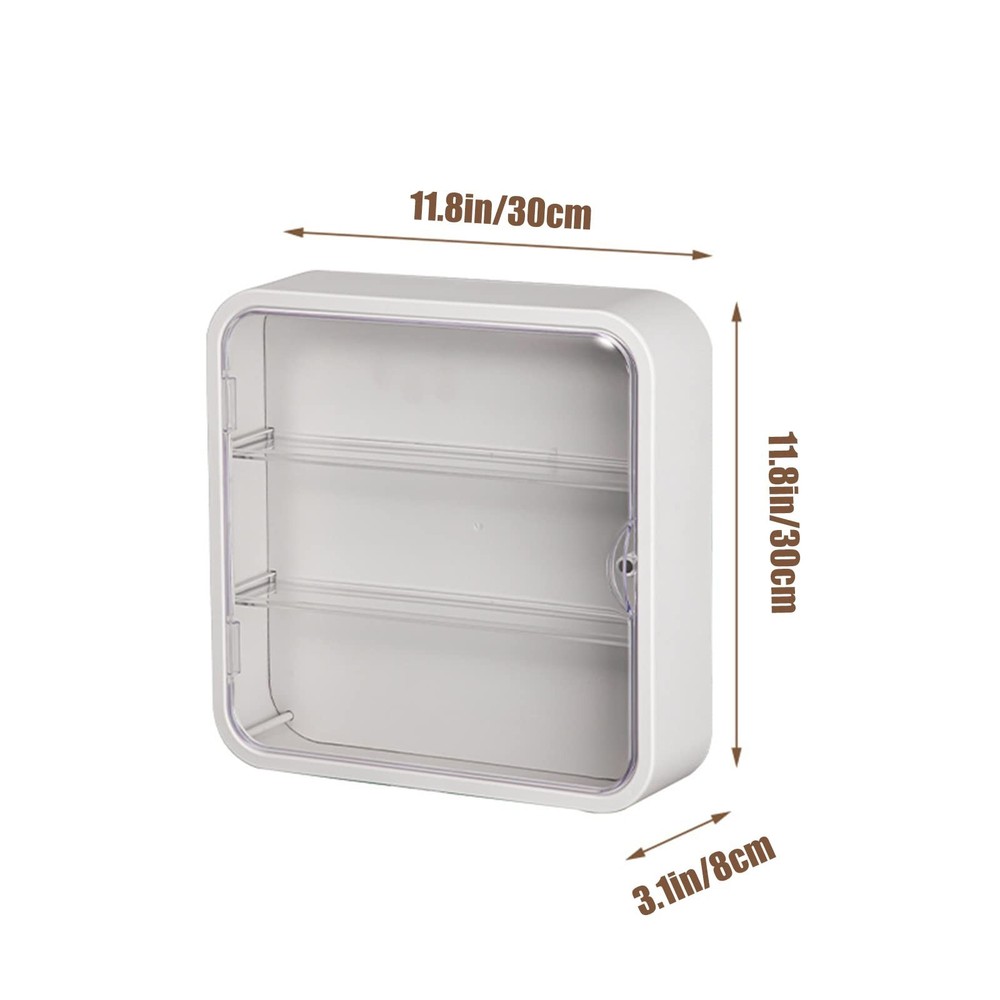 Clear Display Case for Figures,Wall-Mounted Doll Storage Box,Adjustable Displ...