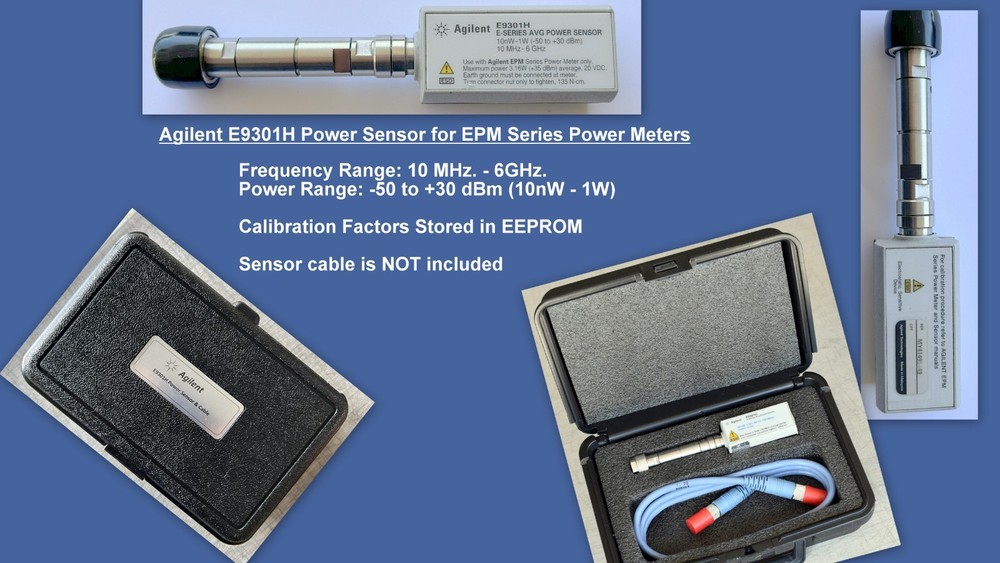 Agilent / HP E9301H Power Sensor/ Calibrated with Data/ Including Cable