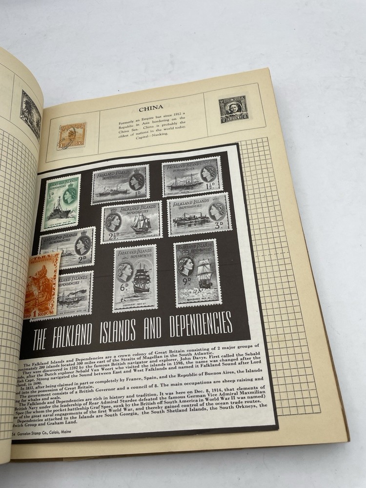 The Imperial Postage Stamp Album, W/Stamp Collection Early 1900s Stamps