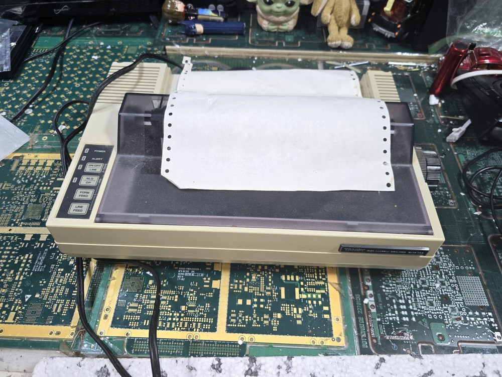Tandy DMP 130 UNTESTED Dot Matrix EXACT Printer-PARTS-READ ALL