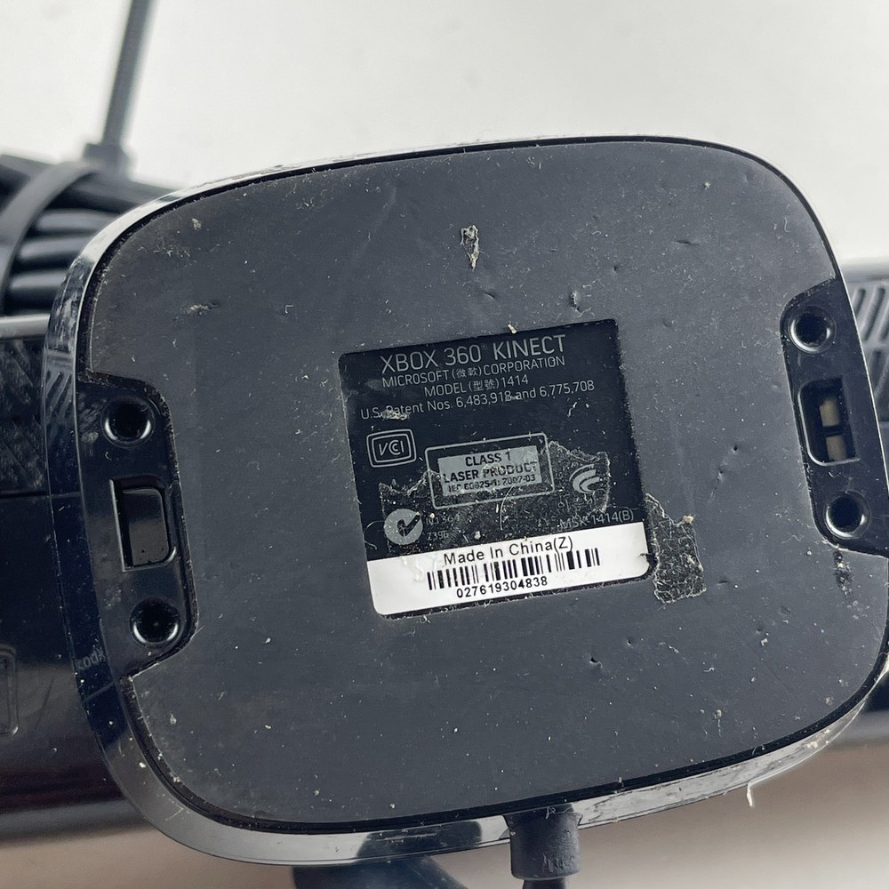 Microsoft 1414 XBOX 360 Kinect Motion Sensor Bar Camera Black Portable Wired USB