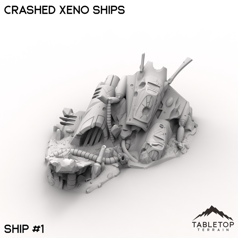 Crashed Xeno Ships - Space Elves Grimdark Wargaming