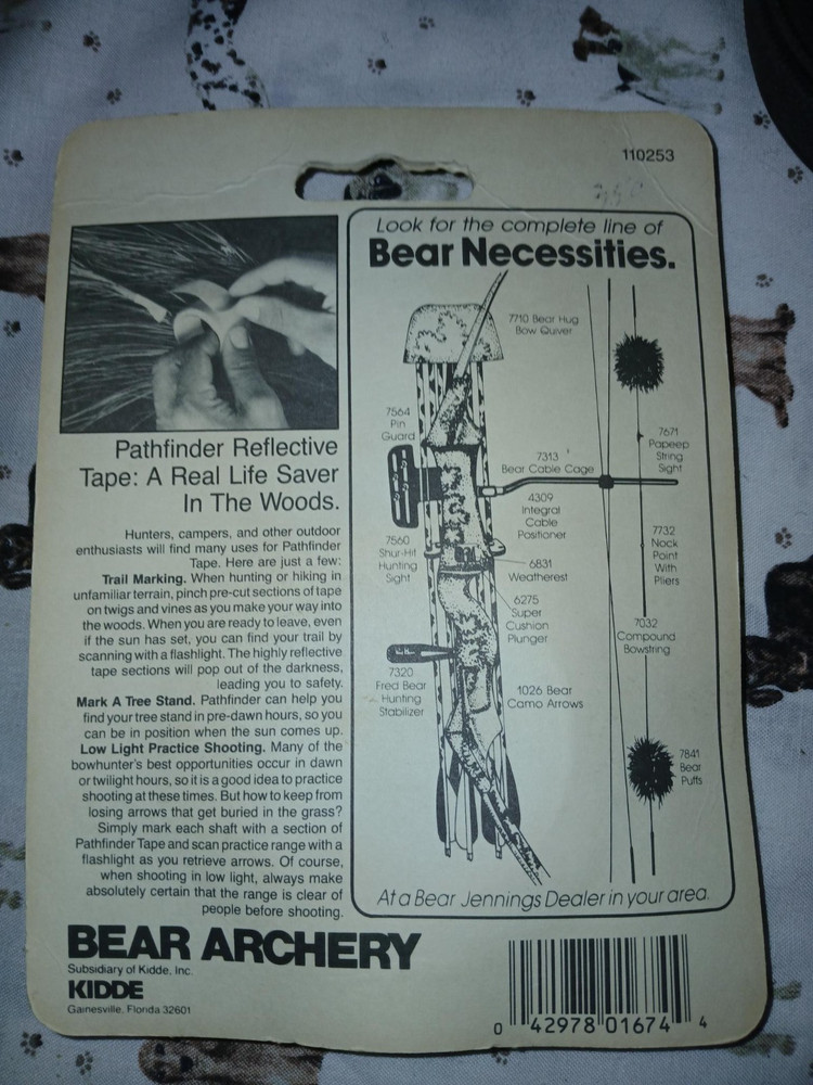 Bear Archery Pathfinder Reflective tape