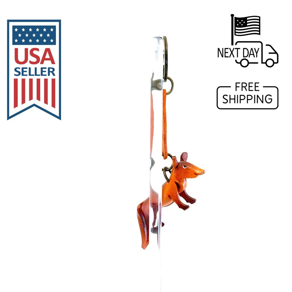 Fox Handmade Leather Keyring