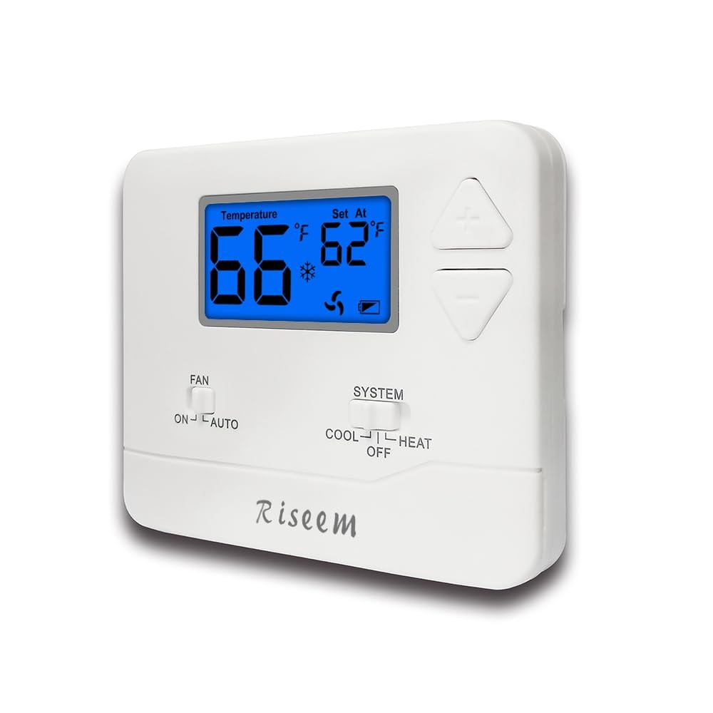Non-Programmable Thermostat for Single-Stage Heating & Cooling, Easy Install