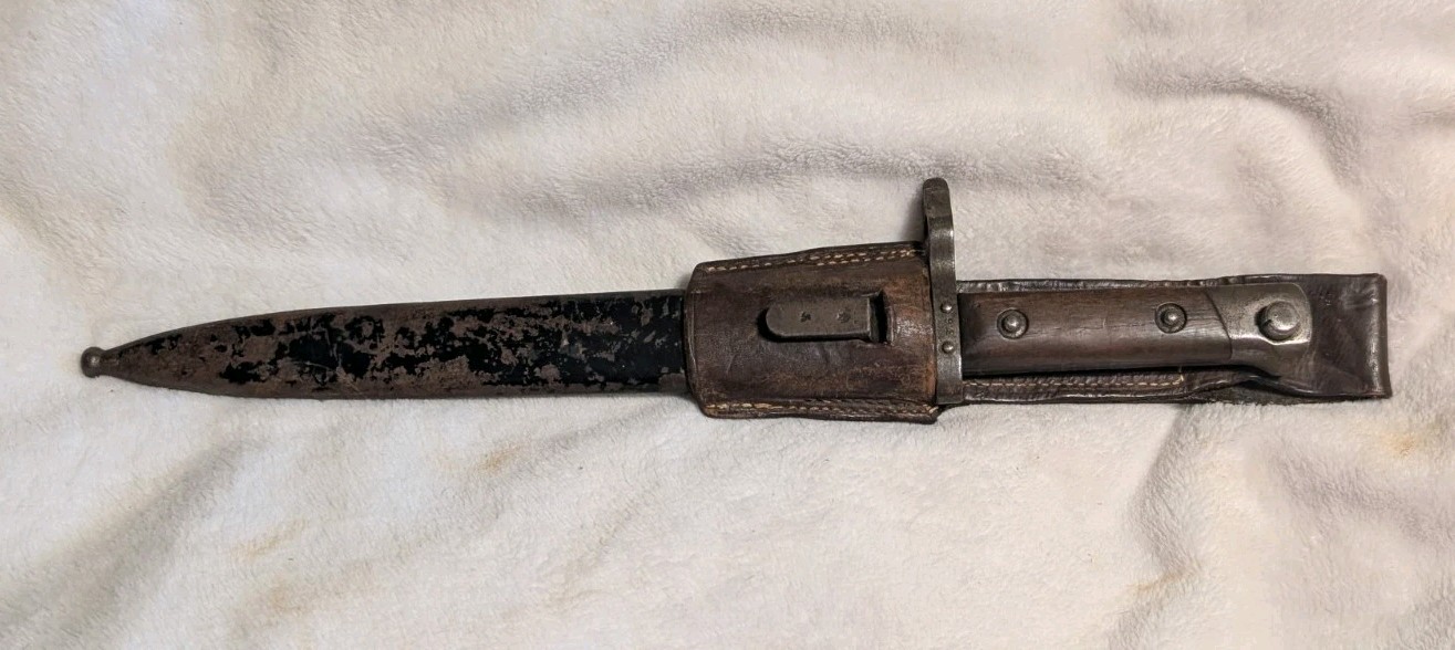 WWI  Austrian M1895 Bayonet W/ SCABBARD  Steyr Mannlicher M1895 Cavalry Carbine