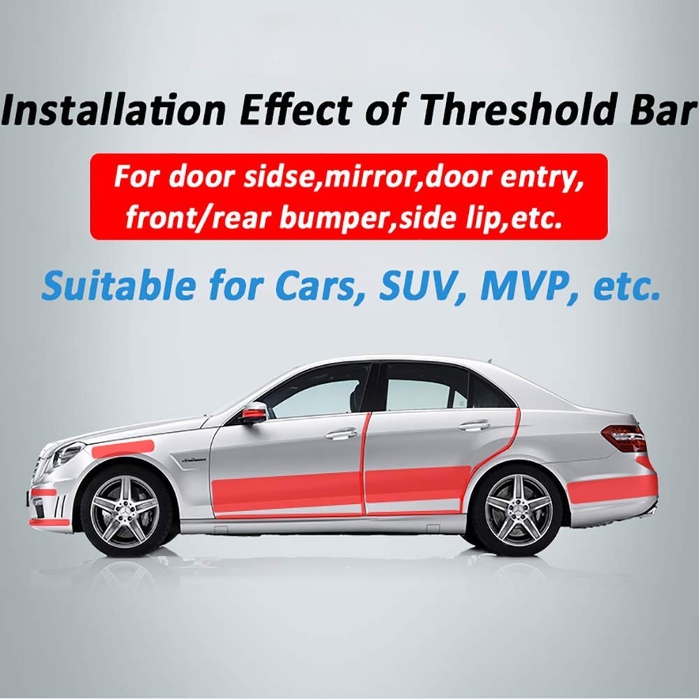 QBUC Rear Bumper Protector Guard Scratch Cover Protector Paint Threshold Guar...