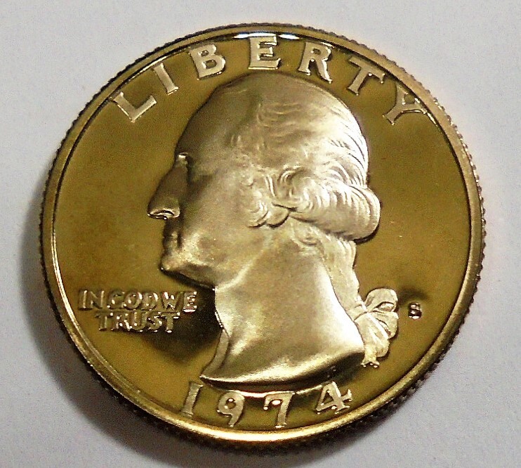 1974 s Proof Washington Quarter From a Proof Set #151