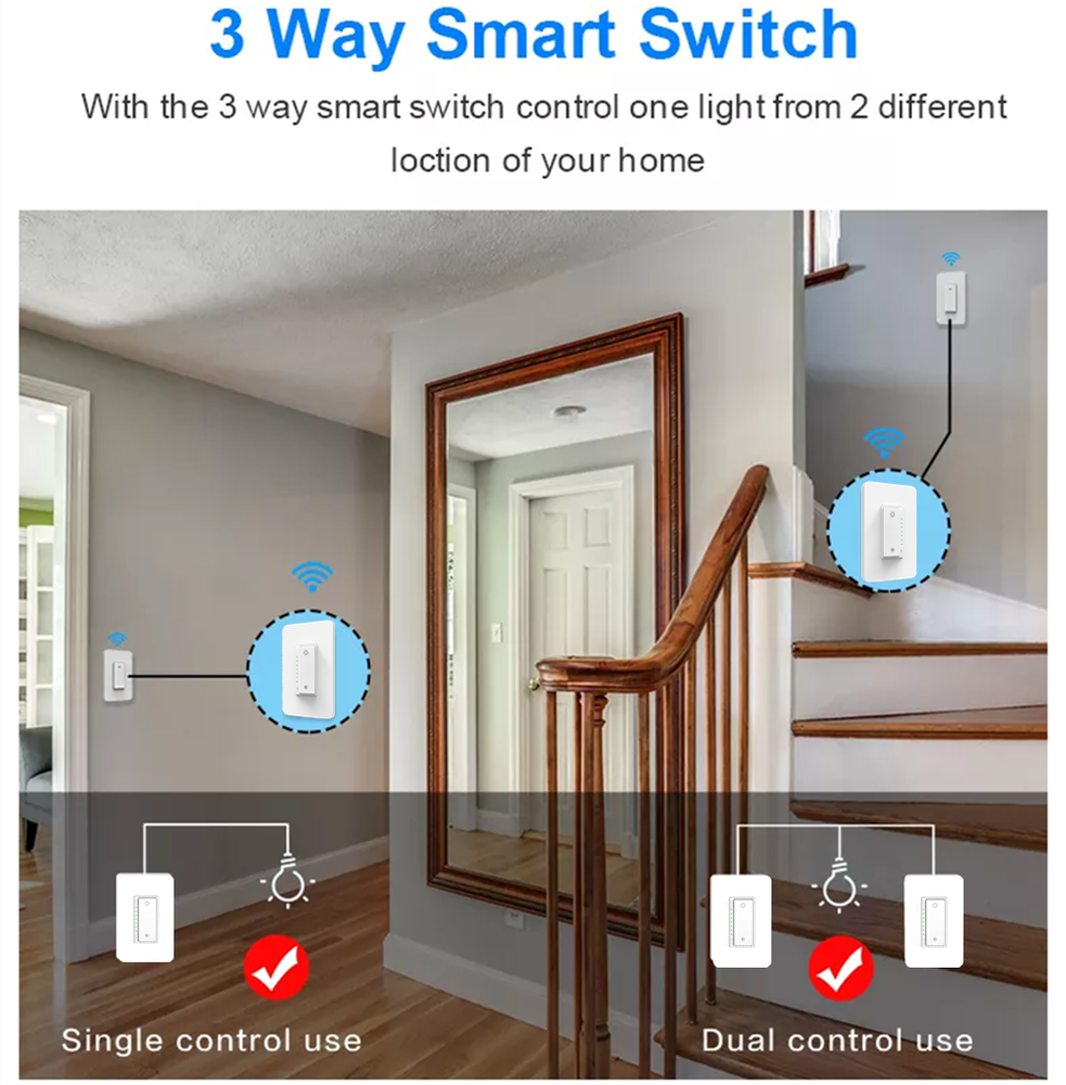2X Smart Light Wi-fi Dimmer Switch Works with Amazon Alexa Google Home