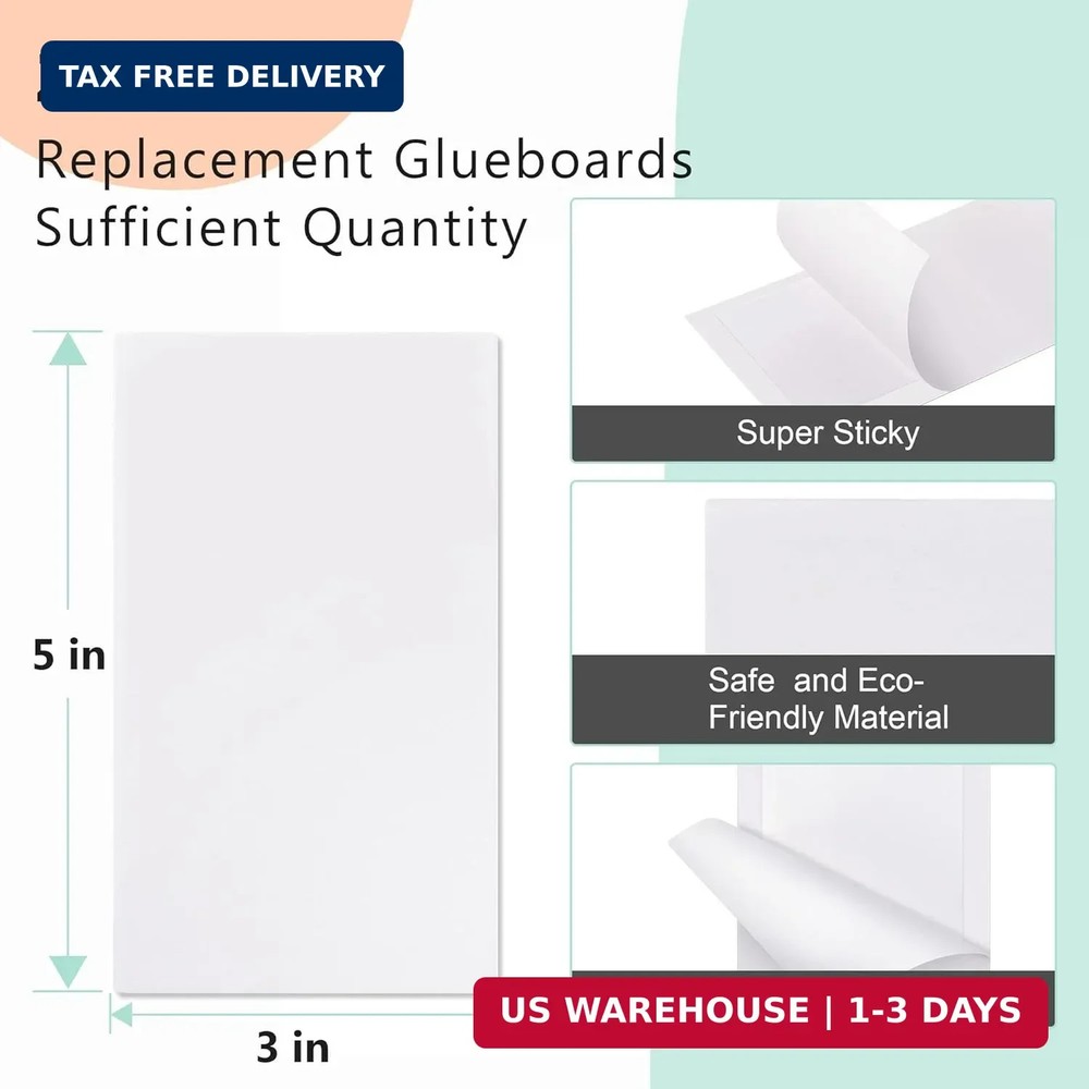Qualirey 20 Pack Replacement Fly Glue Boards, Compatible with Gardner FlyWeb Fly
