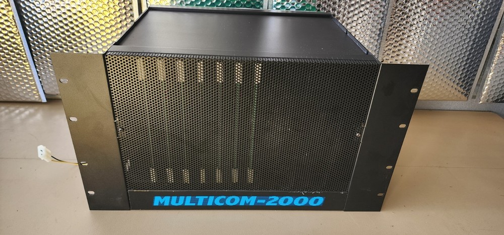 BOGEN MULTICOM-2000 CONTROLLER WITH 7 CARDS POWER SUPPLY ETC READ
