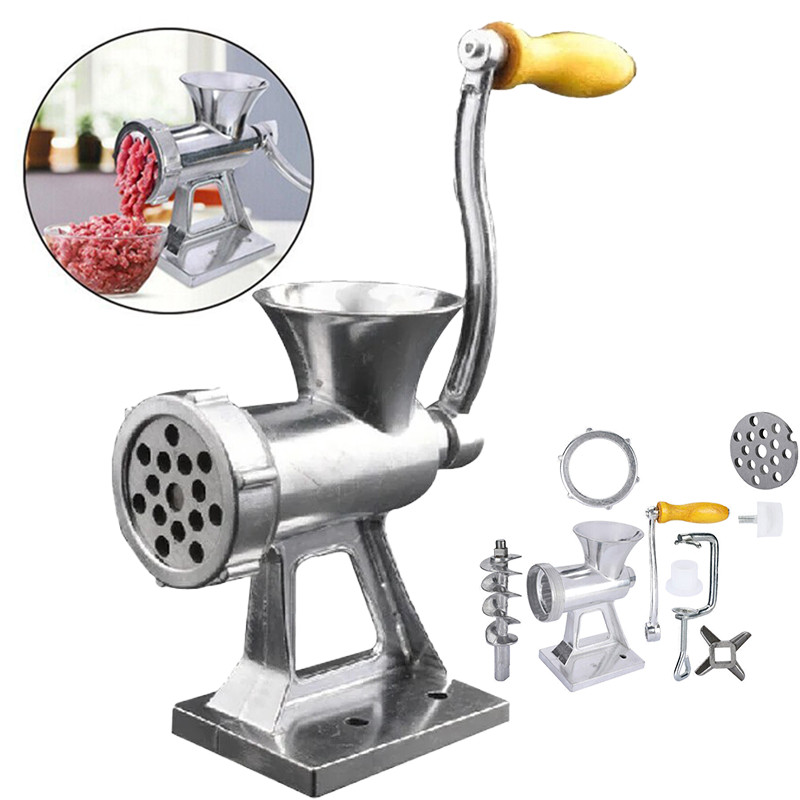Heavy Duty Meat Grinder Mincer Stuffer Manual Sausage Filler Sauce Maker Machine