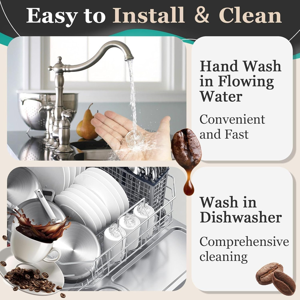 4Pcs Coffee Percolator Glass Top Replacement - Percolator Glass Top Replacement