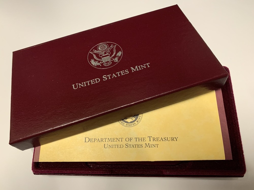 Thomas Jefferson 1993-S Monticello Silver Proof $1 Architect Box COA