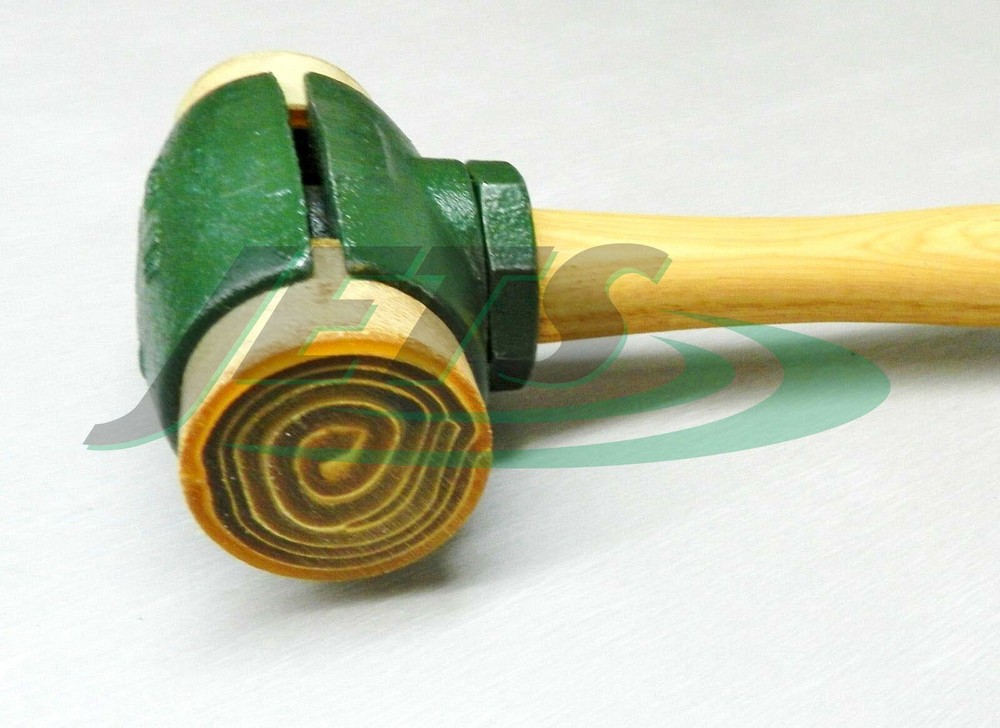Rawhide Mallet Split Head Hammer #4 GARLAND 31004 with 2" Rawhide Faces 4 Pound