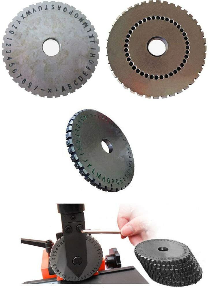 Metal Stamping Printing Machine Semi-automatic Sheet Embosser with 4mm Letter