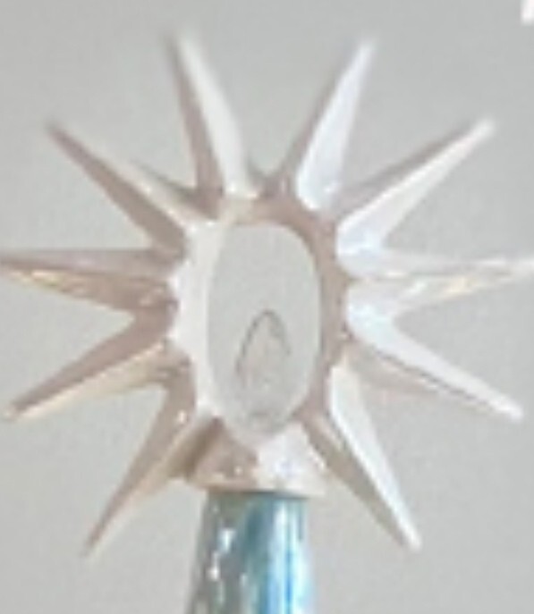 Ceramic Bisque Ready to Paint Medium Modern Star Topper for Retro Christmas Tree