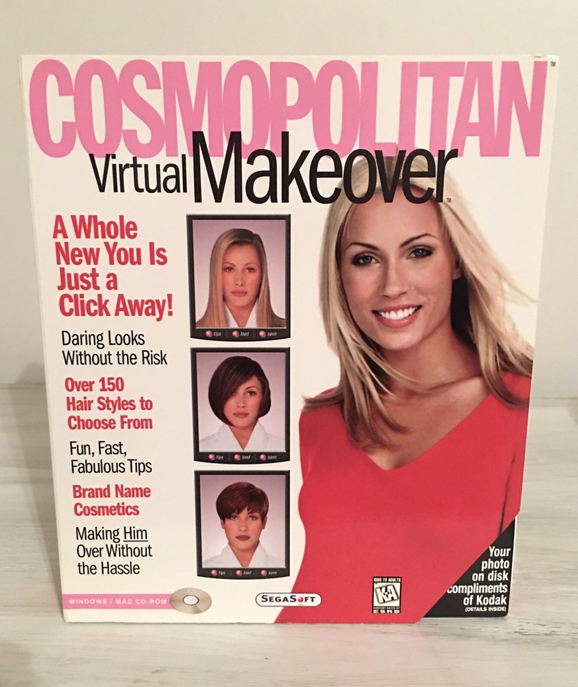 1997 Cosmopolitan Virtual Makeover & 1998 Style Pack 1 CD Set by SegaSoft