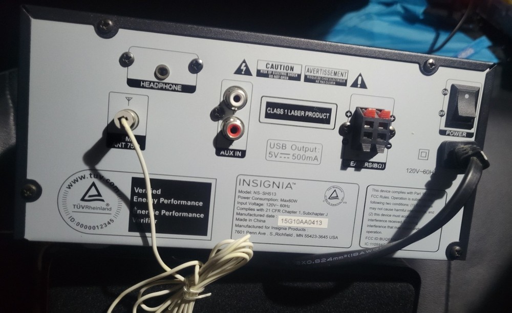 Insignia Sh513 Audio