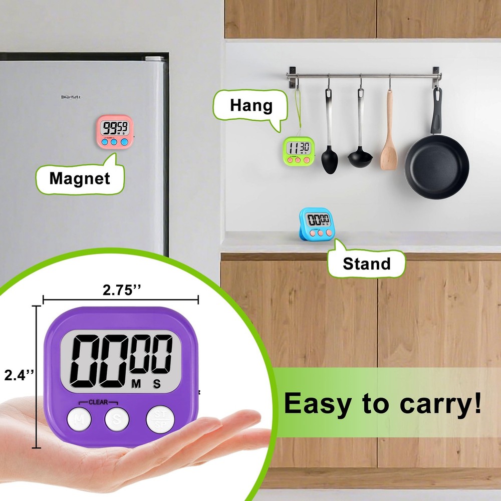 AOUVES Digital Timer for Kids Teacher Supplies Classroom Timer for Study Lear...